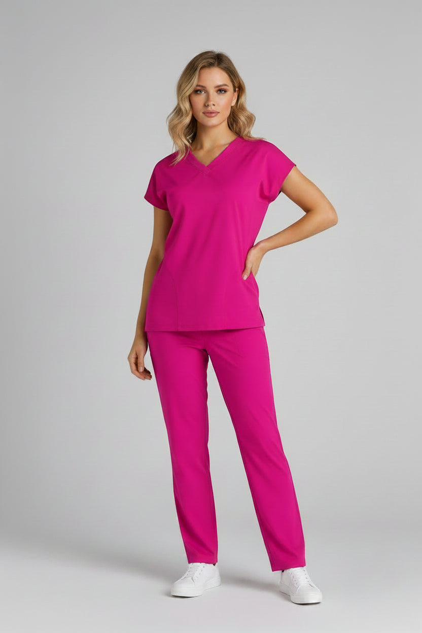 Komplet PINK DOLMAN SLEEVE 4 WAY STRECH
