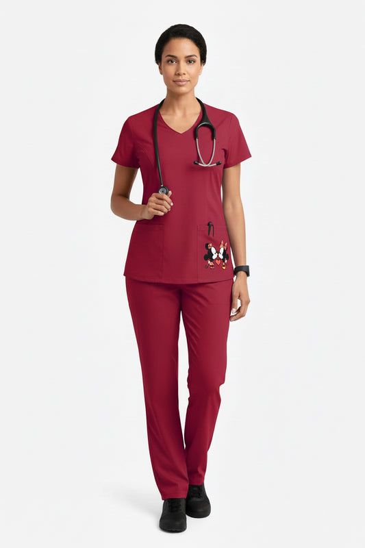 KOMPLET   BORDO MINI KEPER 100% PAMUK