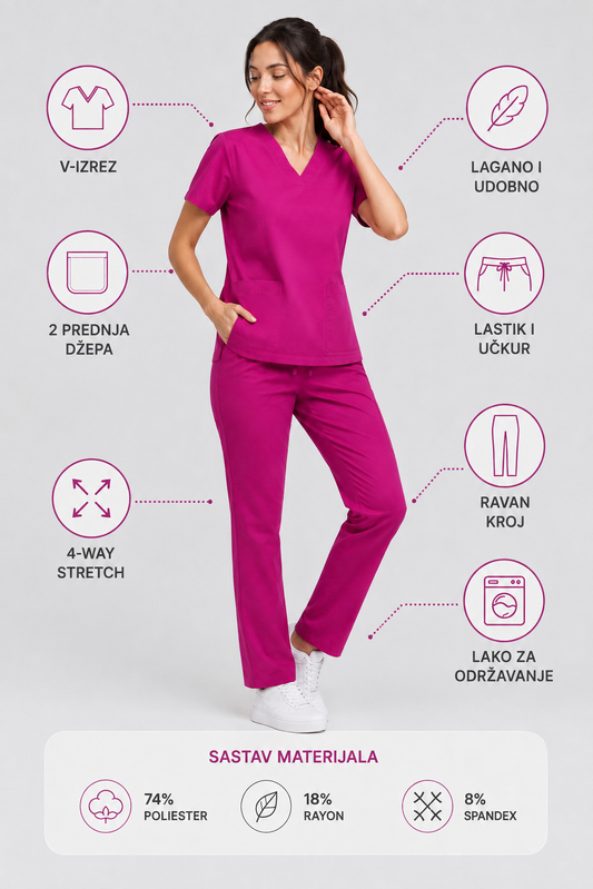 Komplet PINK  4 WAY STRECH