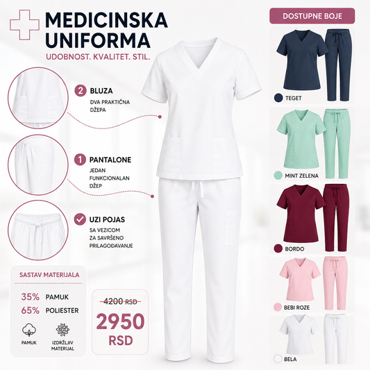 Medicinska Uniforma Comfort V-Neck